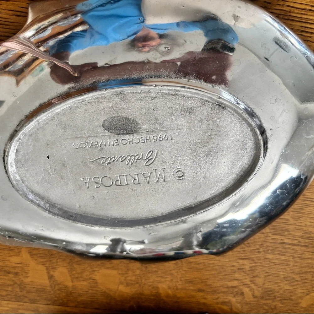 Mariposa Silver Leaf Serveware Tray